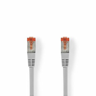 Nedis netwerkkabel | Cat6 | S/FTP (S-STP) | 5 m | Grijs | CCGB85221GY50