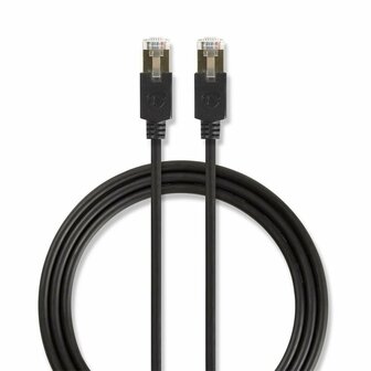 Nedis F/UTP Cat 6 Netwerkkabel | 2 m | Zwart