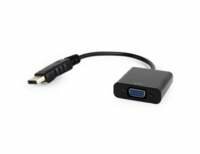 Gembird A-DPM-VGAF-02 | DisplayPort naar VGA Adapter | Zwart