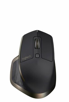 Logitech MX Master | Draadloze Muis | RF-Draadloos + Bluetooth | 1600 DPI | Zwart/Brons