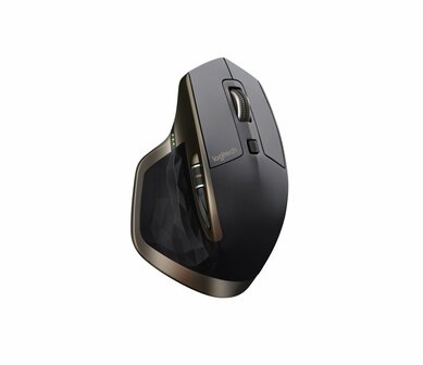 Logitech MX Master | Draadloze Muis | RF-Draadloos + Bluetooth | 1600 DPI | Zwart/Brons