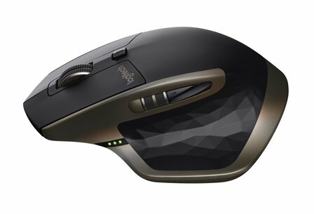 Logitech MX Master | Draadloze Muis | RF-Draadloos + Bluetooth | 1600 DPI | Zwart/Brons