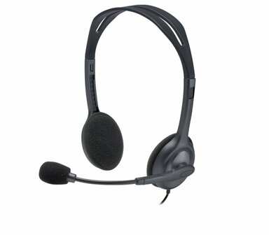 Logitech H111 | On-Ear Bedraade 3,5mm Koptelefoon met Microfoon | Grijs