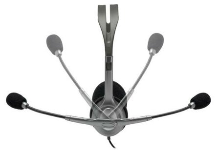 Logitech H111 | On-Ear Bedraade 3,5mm Koptelefoon met Microfoon | Grijs
