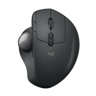 Logitech MX Ergo | Ergonomische Draadloze Muis met Trackball | RF-Draadloos + Bluetooth | 20480 DPI | Zwart