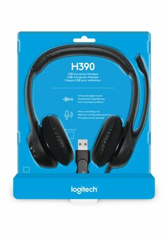 Logitech H390 | Bedraade On-ear Headset USB-A | Zwart