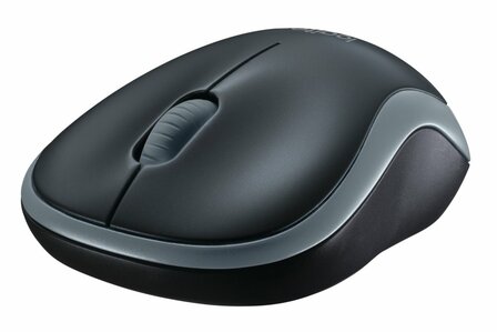 Logitech M185 | Ambidextrous Muis | RF-Draadloos | 4000 DPI | Swift Grey