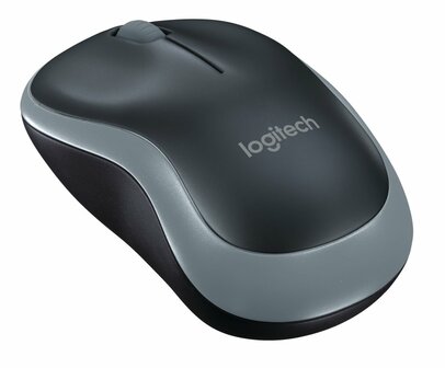 Logitech M185 | Ambidextrous Muis | RF-Draadloos | 4000 DPI | Swift Grey