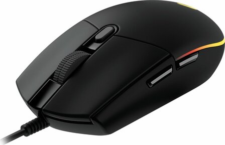 Logitech G203 Lightsync | Ambidextrous Bedrade Gaming Muis | USB-A | 8000 DPI | Zwart | RGB