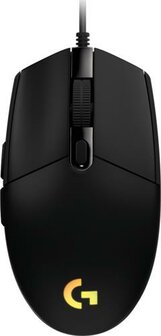 Logitech G203 Lightsync | Ambidextrous Bedrade Gaming Muis | USB-A | 8000 DPI | Zwart | RGB