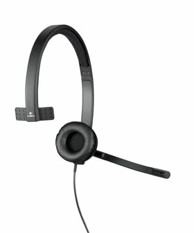 Logitech H570e | Bedraade On-ear Mono Headset | USB-A | Zwart