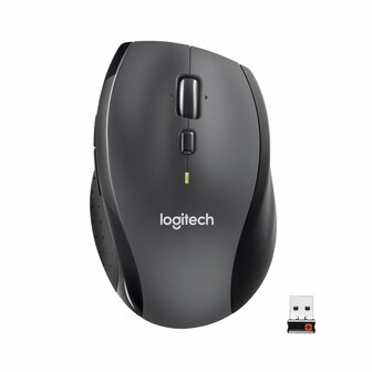 Logitech Marathon M705 | Ambidextrous Draadloze Muis | RF-Draadloos | 1000 DPI | Zwart
