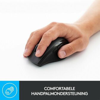 Logitech Marathon M705 | Ambidextrous Draadloze Muis | RF-Draadloos | 1000 DPI | Zwart