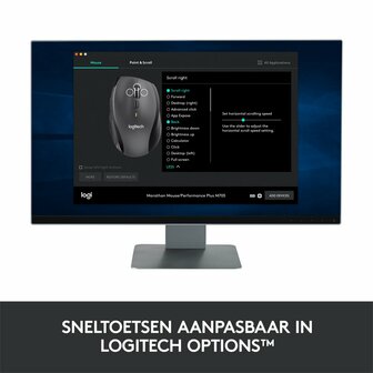 Logitech Marathon M705 | Ambidextrous Draadloze Muis | RF-Draadloos | 1000 DPI | Zwart