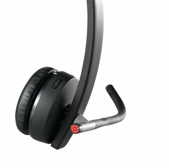 Logitech H820e | Draadloze Mono On-Ear Headset | Zwart