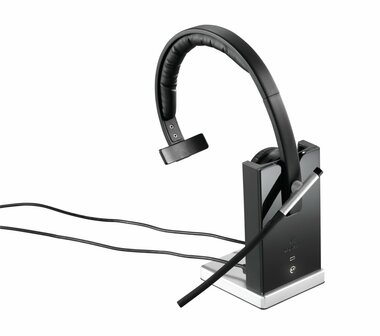 Logitech H820e | Draadloze Mono On-Ear Headset | Zwart