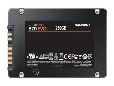 Samsung 870 EVO | 250GB SATA SSD | 2.5&#039;&#039; | 560MB/s