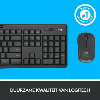 Logitech MK295 Silent | Draadloze Muis en Toetsenbordcombo | QWERTY