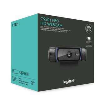 Logitech C920s PRO | 1080p 30FPS USB Webcam met Microfoon