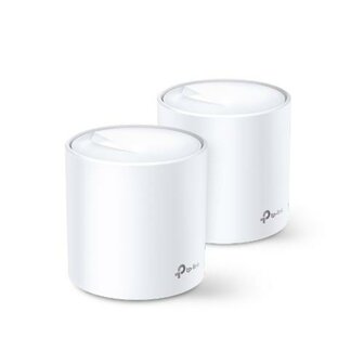 TP-LINK Deco X20 (2-pack) draadloze router Gigabit Ethernet Dual-band (2.4 GHz / 5 GHz) Wit