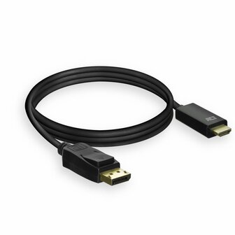 ACT AC7550 | DisplayPort naar HDMI Kabel | 1,8 m | Zwart