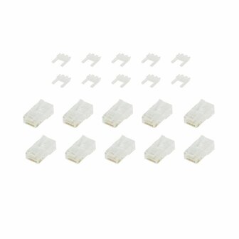 ACT AC4115 UTP Cat6 Modulaire Connector | RJ45 | Zip Bag Verpakking