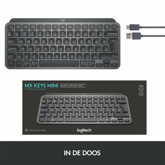 Logitech MX Keys Mini | Minimalist Wireless Illuminated Keyboard