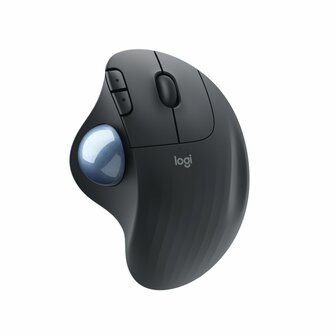 Logitech M575 Ergo Trackball for Business | Ergonomische Draadloze Muis | RF-Draadloos + Bluetooth | 2000 DPI | Grafiet