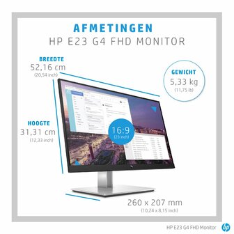 HP E-Series E23 G4 23&quot; | 1920x1080 IPS | 60Hz | Monitor