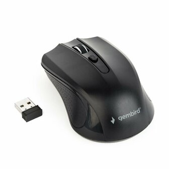 Gembird MUSW-4B-04 | Ambidextrous Draadloze Muis | RF-Draadloos | 1600 DPI | Zwart