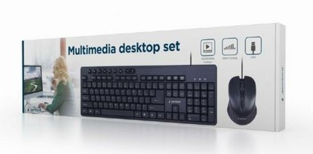 Gembird KBS-UM-04 toetsenbord USB QWERTY Amerikaans Engels Zwart