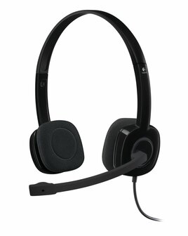 Logitech Stereo Headset voor meerdere apparaten met bediening op de draad