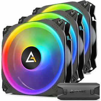 Antec Prizm X ARGB 3 Pack | 120mm Case Fans met Fan Controller