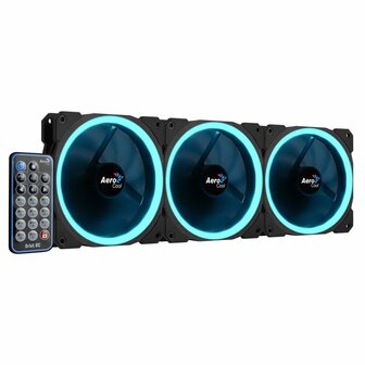 Aerocool Orbit RC 3x120MM RGB/GAMING +Remote 14.1dB