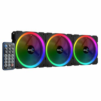 Aerocool Orbit RC 3x120MM RGB/GAMING +Remote 14.1dB