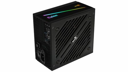 Aerocool PSU Cylon 600W 80 PLUS Soft, black, flat cables/ RGB