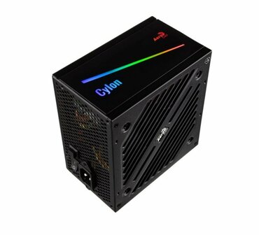 Aerocool PSU Cylon 700W 80 PLUS Soft, black, flat cables/ RGB