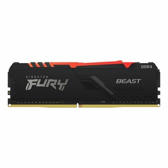 Kingston Fury Beast RGB | 1x16GB DDR4 | 3600MHz | DIMM | CL18 | Geheugenmodule | RAM