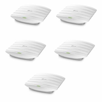 TP-Link Omada EAP245 Access Point (5 Pack) | Wifi 5 | Power over Ethernet (PoE) | 1750 Mbit/s | Inclusief Plafond- en Muurmontagebeugel