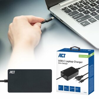 ACT AC2005 netvoeding &amp; inverter Binnen 65 W USB-C