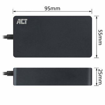 ACT AC2005 netvoeding &amp; inverter Binnen 65 W USB-C