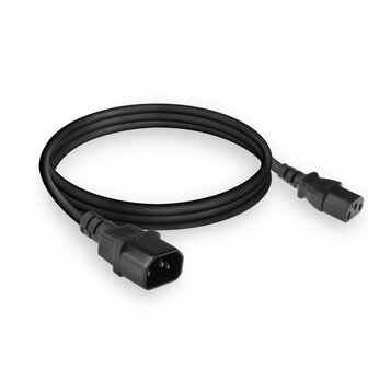 ACT AC3315 | 1,8 m Stroomsnoer | C13 naar C14 Stekker | Zwart | Voor PDU&#039;s