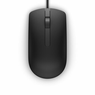 Dell MS116 | Ambidextrous Bedrade Muis | USB-A | 1000 DPI | Zwart