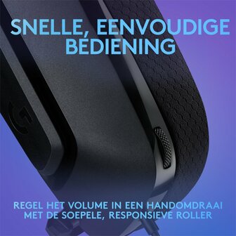 Logitech G335 | On-Ear Gaming Headset 3,5mm Connector | Zwart