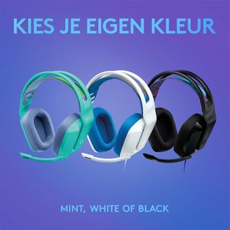 Logitech G335 | On-Ear Gaming Headset 3,5mm Connector | Zwart