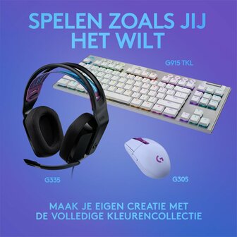 Logitech G335 | On-Ear Gaming Headset 3,5mm Connector | Zwart