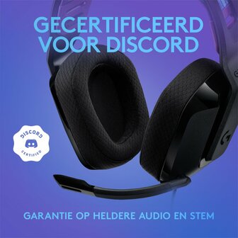 Logitech G335 | On-Ear Gaming Headset 3,5mm Connector | Zwart