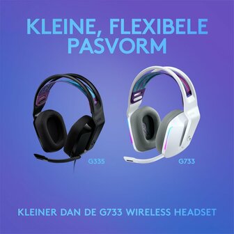 Logitech G335 | On-Ear Gaming Headset 3,5mm Connector | Zwart