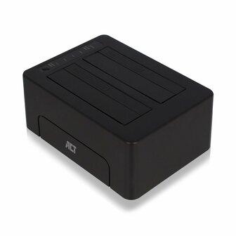 ACT AC1504 basisstation voor opslagstations USB 3.2 Gen 1 (3.1 Gen 1) Type-B Zwart