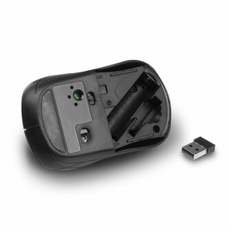 ACT AC5125 | Draadloze Muis | RF-Draadloos | 1600 DPI | Zwart
